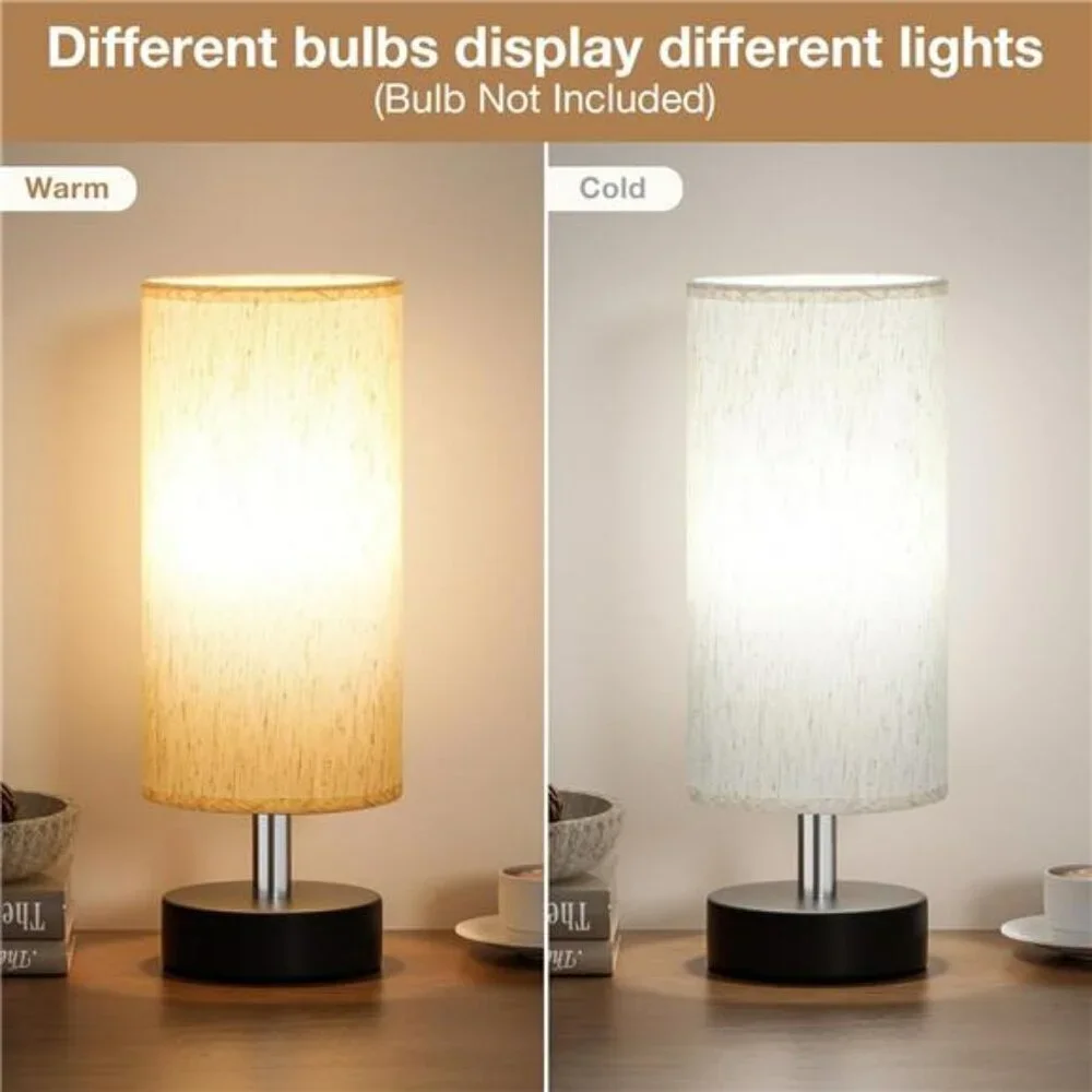 Small Table Lamp for Bedroom Nightstand Minimalist Desk Lamp for Living Room